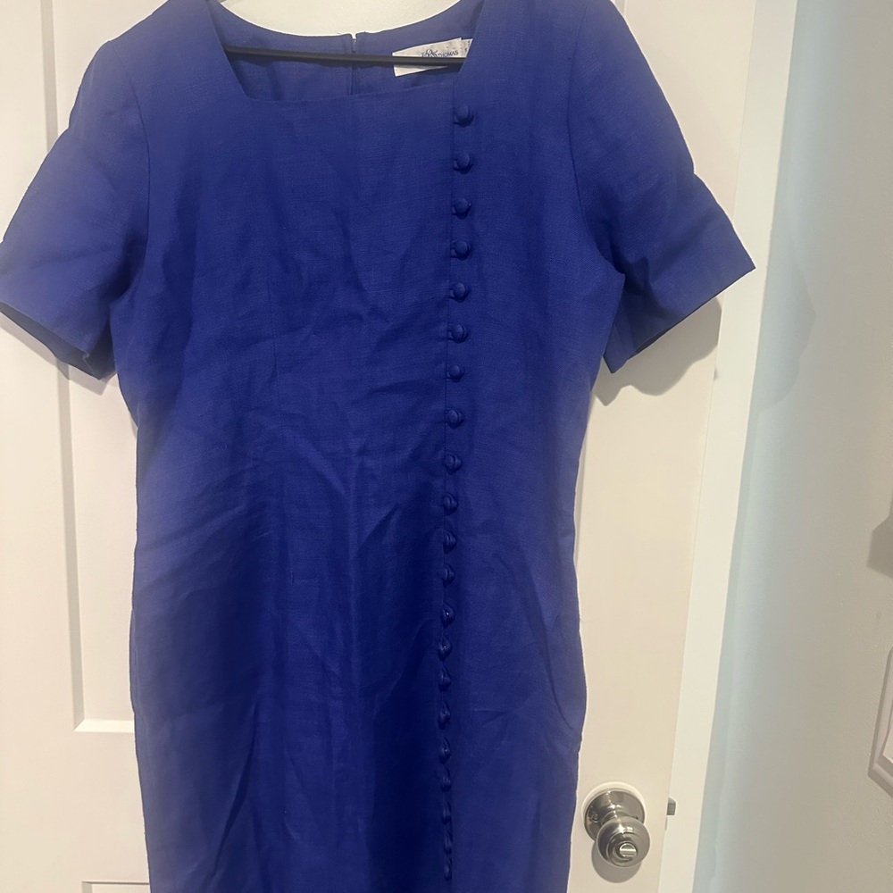 Elegant Blue Midi Dress